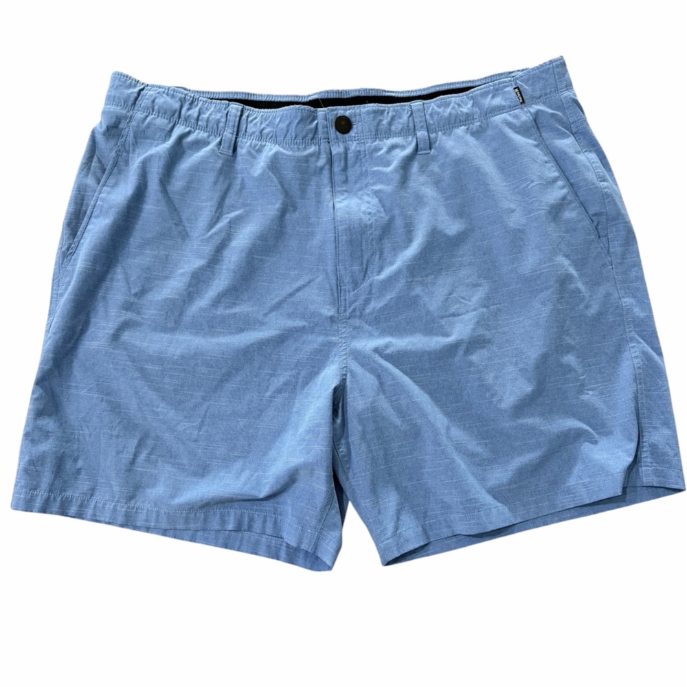 Hurley H20 Dry men’s blue performance shorts 40 moisture wicking stretch Golf
